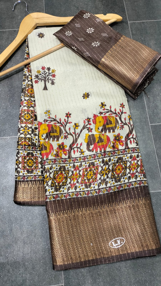 Royal Elephant Saree