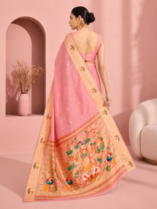 Peacock Lotus Saree