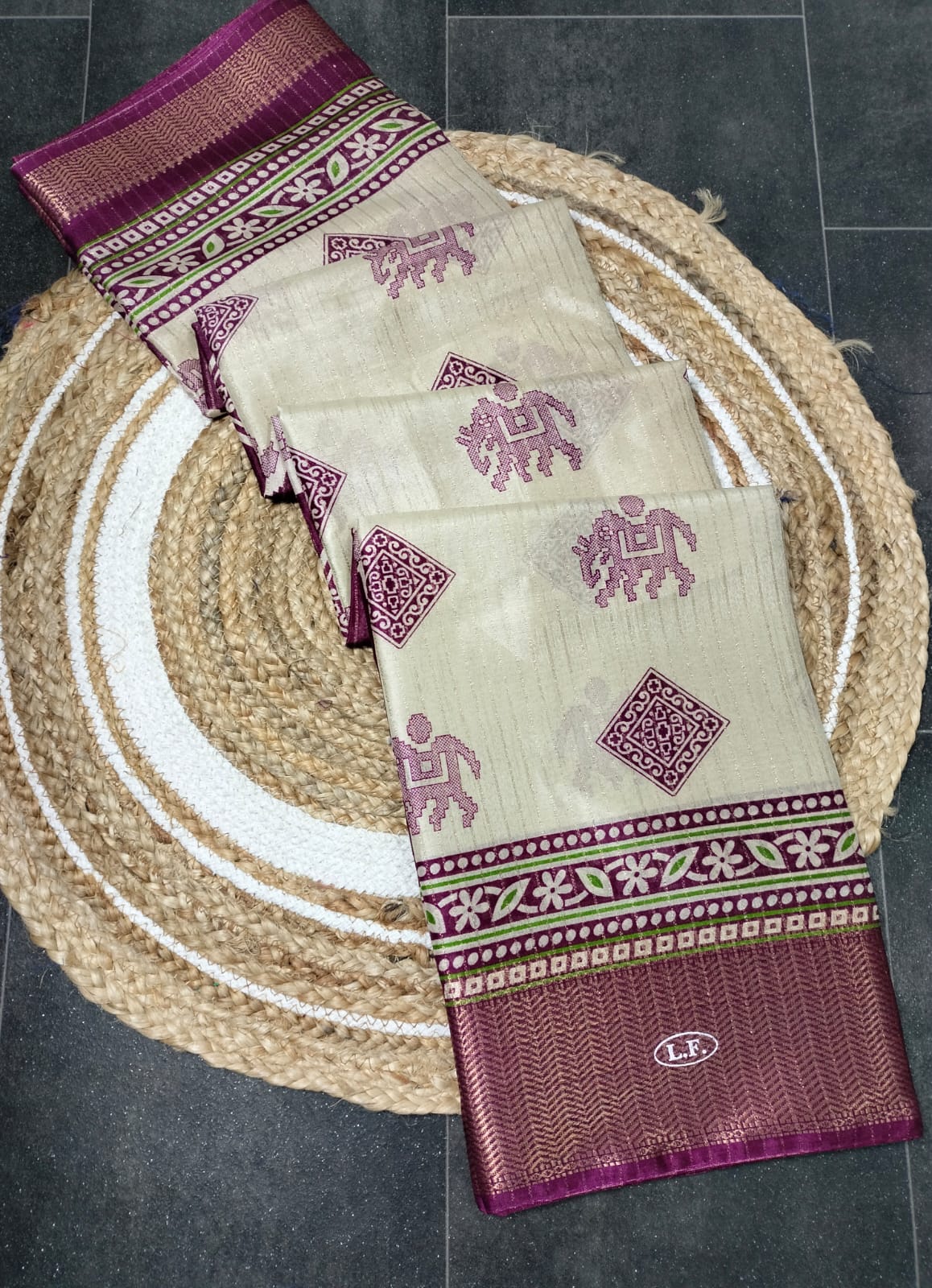 Heritage Elephant Saree